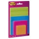 Karteczki POST-IT Super Sticky (4622-SSEU), mix rozmiarów, 4x45 kart., zawieszka, mix kolorów-626741