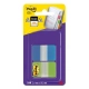Zakładki indeksujące POST-IT do archiwizacji (686-AL), PP, silne, 38x25,4mm, 2x8 kart., mix kolorów-627381