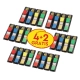 Zestaw promocyjny zakładek POST-IT® (683-4), PP, 12x43mm, 4 2x35 kart., mix kolorów, 2 GRATIS-625303