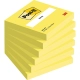 Karteczki POST-IT (654NY), 76x76mm, 1x100 kart., jaskrawy żółty-628099