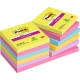 Karteczki POST-IT Super Sticky (654 -12SSUC), 76x76mm, 1x90 kart., neonowe-625412