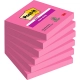Karteczki POST-IT Super sticky, (654-6SS-PNK), 76x76mm, 1x90 kart., fuksja-626238