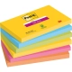 Karteczki samoprzylepne POST-IT Super Sticky, CARNIVAL, 76x127mm, 6x90 kart.