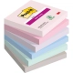 Karteczki samoprzylepne POST-IT Super Sticky, SOULFUL, 76x76mm, 6x90 kart.