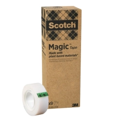Taśma biurowa SCOTCH Magic Greener Choice 900-1933-9 matowa 19mm x 33m 9szt.