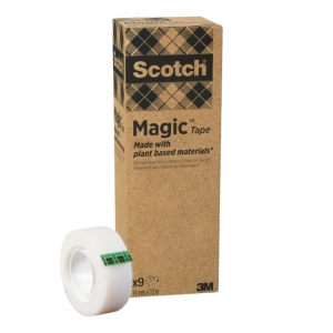 Taśma biurowa SCOTCH Magic Greener Choice 900-1933-9 matowa 19mm x 33m 9szt.