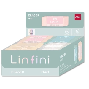 Gumka do ścierania DELI Linfini EH321 op.32szt.