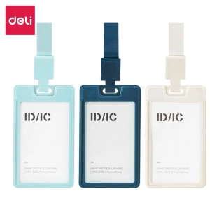 Identyfikator DELI EF407 holder pionowy ze smyczą rozpinaną 1szt-283438