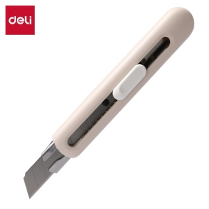 Nożyk biurowy DELI Linfini EM530 - biały-283541