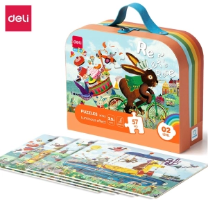 Puzzle DELI EH743 w walizce 57 elementy-283699