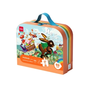 Puzzle DELI EH743 w walizce 57 elementy
