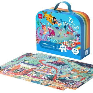 Puzzle DELI EH748 w walizce 462 elementy