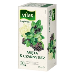 Herbata VITAX INSPIRATIONS mięta i czarny bez op.20 torebek