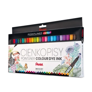 Cienkopis PENTEL POINTLINER Colour S40 zestaw op.24 kolory-284570