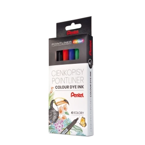 Cienkopis PENTEL POINTLINER Colour S40 zestaw op.4 kolory-284576