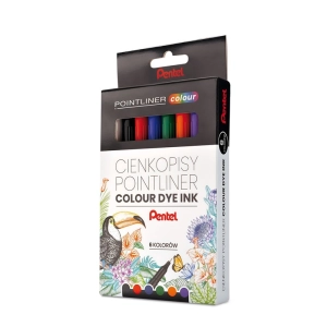 Cienkopis PENTEL POINTLINER Colour S40 zestaw op.6 kolorów-284582