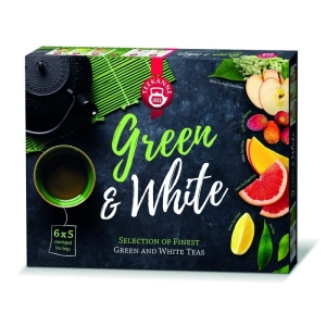 Herbata TEEKANNE Green&White zestaw op.30 kopert