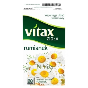 Herbata VITAX ziołowa rumianek op.20 torebek
