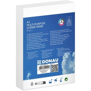 Papier xero A5 DONAU klasa C 80g. op.500 - biały ( MAŁY 1/2 A4 !!! )-284781