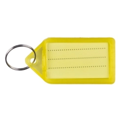 Zawieszka do kluczy Q-CONNECT 55x30mm 40 szt. - żółte