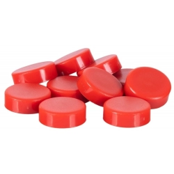 Magnesy do tablic Q-CONNECT okrągłe 20mm 10szt - czerwone