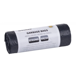 Worki na śmieci DONAU HOME mocne (LDPE) 60l 20 szt. - czarne