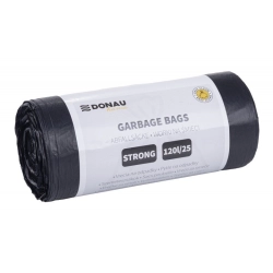 Worki na śmieci DONAU HOME mocne (LDPE) 120l 25 szt. - czarne