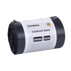 Worki na śmieci DONAU HOME mocne (LDPE) 35l 50 szt. - czarne