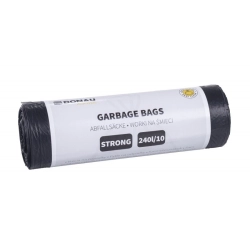 Worki na śmieci DONAU HOME mocne (LDPE) 240l 10 szt. - czarne