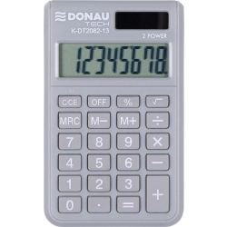Kalkulator DONAU TECH DT2082-13 8-cyfr. - jasnoszary