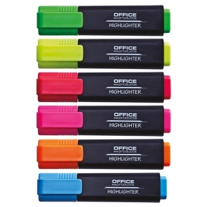 Zakreślacz OFFICE PRODUCTS 17055211 - czerwony-285037