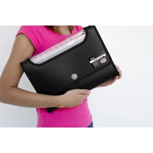 Teczka z przegródkami D.RECT 5590 - czarna-285111