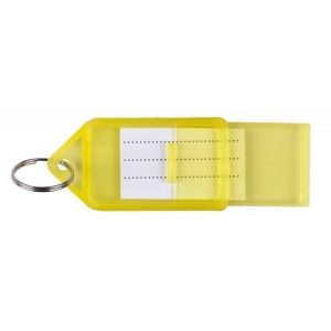 Zawieszka do kluczy Q-CONNECT 55x30mm 40 szt. - żółte-285262