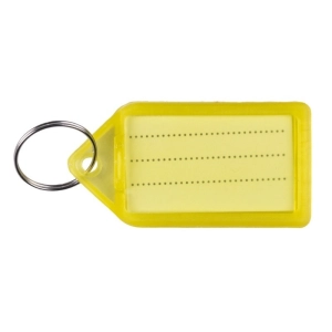 Zawieszka do kluczy Q-CONNECT 55x30mm 40 szt. - żółte