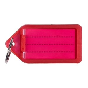 Zawieszka do kluczy Q-CONNECT 55x30mm 40 szt. - czerwone