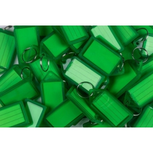 Zawieszka do kluczy Q-CONNECT 55x30mm 40 szt. - zielone-285285