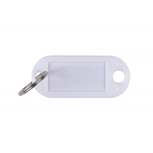 Zawieszka do kluczy Q-CONNECT 50x22mm 100 szt. - białe