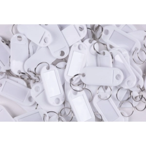 Zawieszka do kluczy Q-CONNECT 50x22mm 100 szt. - białe-285298