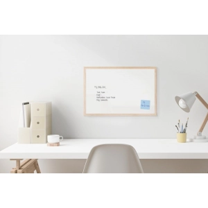 Tablica suchościeralna BI-OFFICE 60x90cm niemagnetyczna - rama drewniana-285345