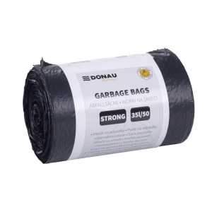 Worki na śmieci DONAU HOME mocne (LDPE) 35l 50 szt. - czarne