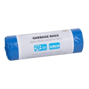 Worki na śmieci DONAU HOME do segregacji papier (LDPE) 120l 10 szt. - niebieskie