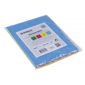 Ścierka DONAU HOME z wiskozą 70% składana max 30x40cm 5 szt. - mix kolorów