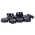 Magnesy do tablic Q-CONNECT okrągłe 20mm 10szt - czarne