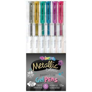 Długopis żelowy COLORINO - metaliczne 6kol. 80936PTR