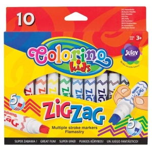 Flamastry COLORINO 10 kolorów - zig zag 34647PTR-303285