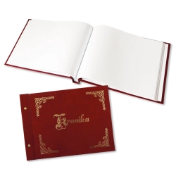 Kronika WARTA 345x255 złocona bordo