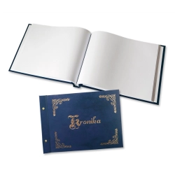 Kronika WARTA 345x255 złocona granat