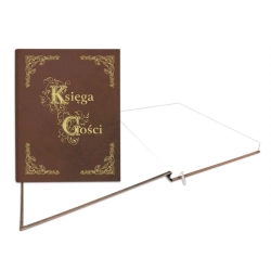 Księga Gości WARTA złocona 255x320 brąz