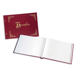 Kronika WARTA 415x297 złocona bordo