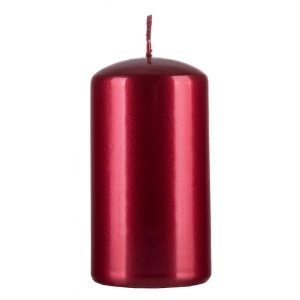 Świeca słupek DONAU HOME Standard Lakier 60x115mm czerwony metaliczny połysk